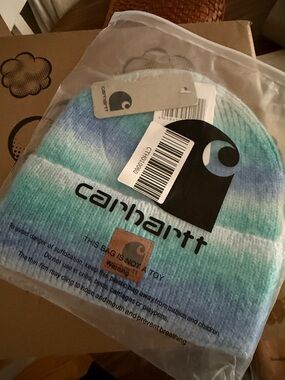 Carhartt Gradient Knit Beanie in Aqua, Mint & Lavender